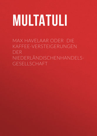 Обложка книги «Max Havelaar oder Die Kaffee-Versteigerungen der NiederländischenHandels-Gesellschaft»