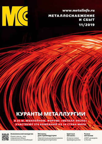 Обложка книги «Металлоснабжение и сбыт №11/2019»