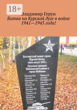 Обложка книги «Битва на Курской дуге в войне 1941—1945 года!»