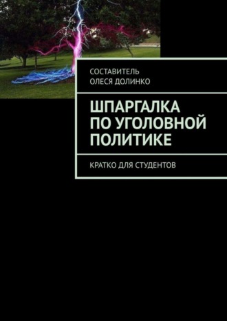 Олеся Долинко. Шпаргалка по уголовной политике. Кратко для студентов