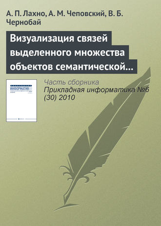 Обложка книги «Визуализация связей выделенного множества объектов семантической сети»