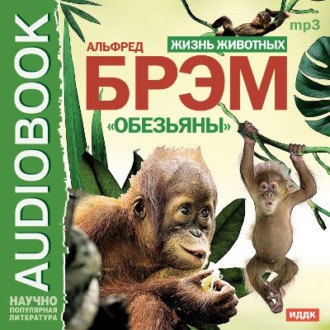 Обложка книги «Жизнь животных. Обезьяны»