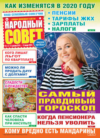 Обложка книги «Народный совет №01-02/2020»