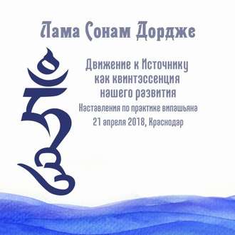 Обложка книги «Движение к Источнику как квинтэссенция нашего развития. Наставления по практике випашьяна.»