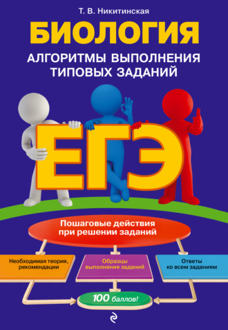Обложка книги «ЕГЭ. Биология. Алгоритмы выполнения типовых заданий»