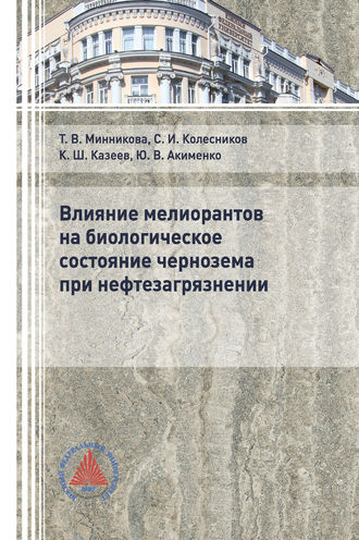 Ю. В. Акименко. Влияние мелиорантов на биологическое состояние чернозема при нефтезагрязнении