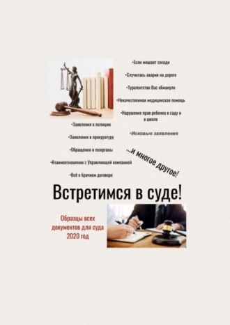 Татьяна Александровна Тонунц. Встретимся в суде! Образцы всех документов для суда, 2020 год