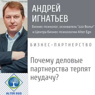 Обложка книги «Почему деловые партнерства терпят неудачу: причины»