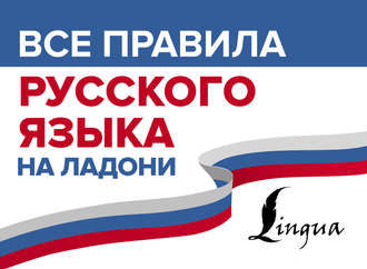 Обложка книги «Все правила русского языка на ладони»