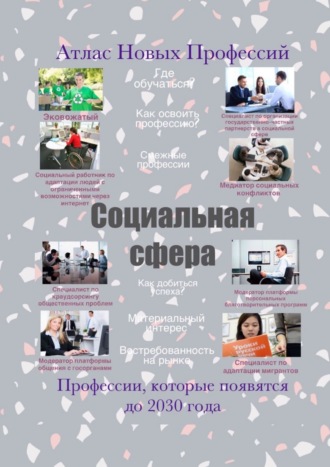 Обложка книги «Атлас Новых Профессий. Социальная сфера»
