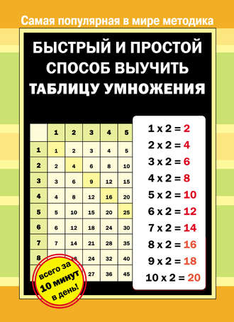 Обложка книги «Быстрый и простой способ выучить таблицу умножения»