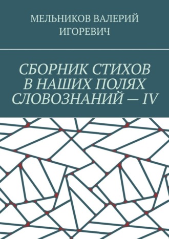 Валерий Игоревич Мельников. СБОРНИК СТИХОВ В НАШИХ ПОЛЯХ СЛОВОЗНАНИЙ – IV