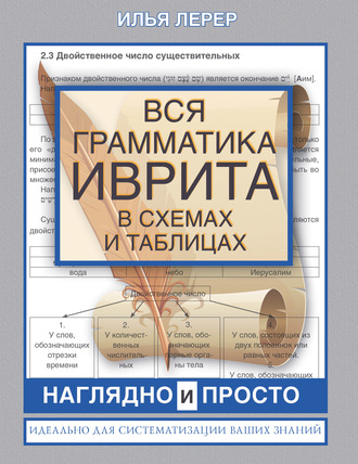 Обложка книги «Вся грамматика иврита в схемах и таблицах»