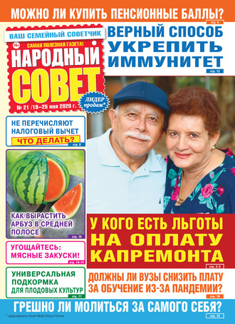 Обложка книги «Народный совет №21/2020»