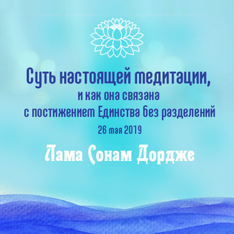 Обложка книги «Суть настоящей медитации, и как она связана с постижением Единства без разделений»
