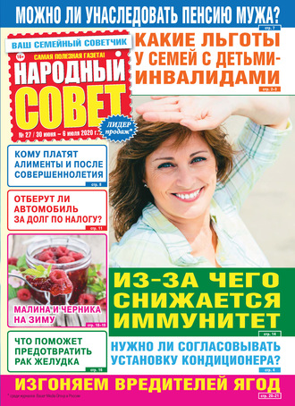 Обложка книги «Народный совет №27/2020»