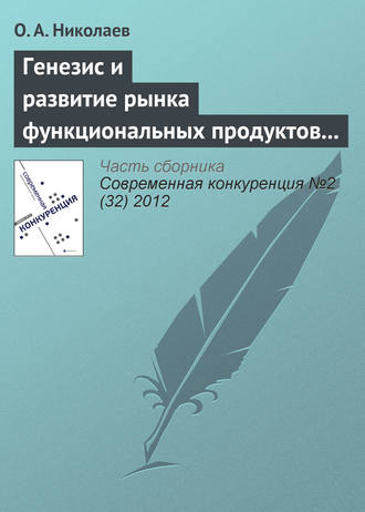 Обложка книги «Генезис и развитие рынка функциональных продуктов питания»
