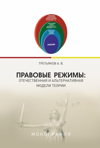 Обложка книги «Правовые режимы: отечественная и альтернативная модели теории»