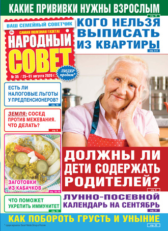Обложка книги «Народный совет №35/2020»