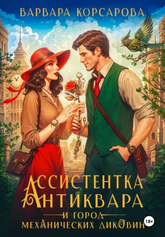 Обложка книги «Ассистентка антиквара и город механических диковин»