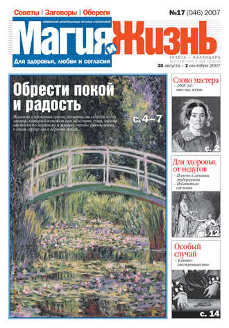 Обложка книги «Магия и жизнь. Газета сибирской целительницы Натальи Степановой №17 (46) 2007»