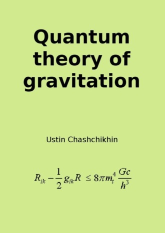 Обложка книги «Quantum theory of gravitation»