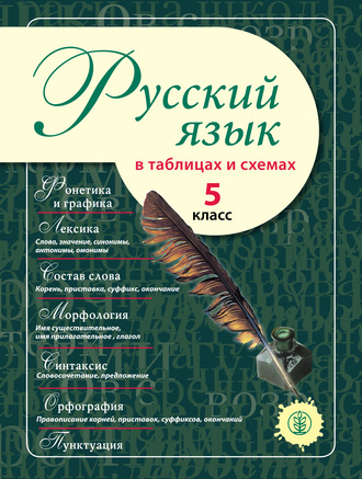 Обложка книги «Русский язык в таблицах и схемах. 5 класс»