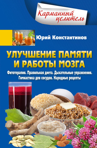 Обложка книги «Улучшение памяти и работы мозга. Фитотерапия. Правильная диета. Дыхательные упражнения. Гимнастика для сосудов. Народные рецепты»