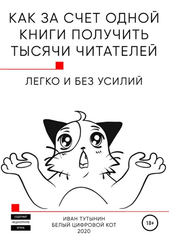 Обложка книги «Как за счет одной книги получить тысячи читателей»