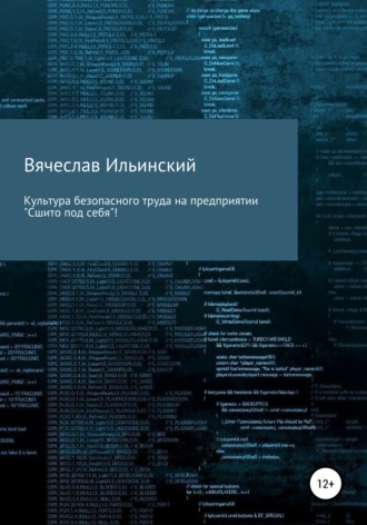 Вячеслав Ильинский. Культура безопасного труда на предприятии. «Сшито под себя!»