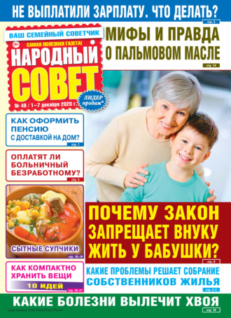 Обложка книги «Народный совет №49/2020»