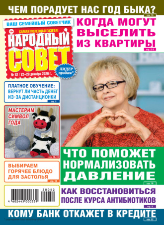 Обложка книги «Народный совет №52/2020»