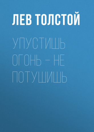 Обложка книги «Упустишь огонь – не потушишь»