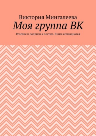 Обложка книги «Моя группа ВК. Речёвки и подписи к постам. Книга семнадцатая»