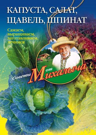 Обложка книги «Капуста, салат, щавель, шпинат. Сажаем, выращиваем, заготавливаем, лечимся»