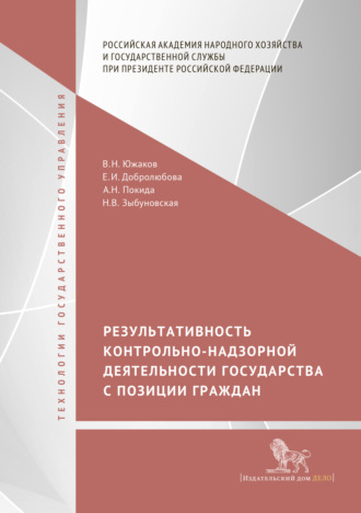 Е. И. Добролюбова. Результативность контрольно-надзорной деятельности государства с позиции граждан