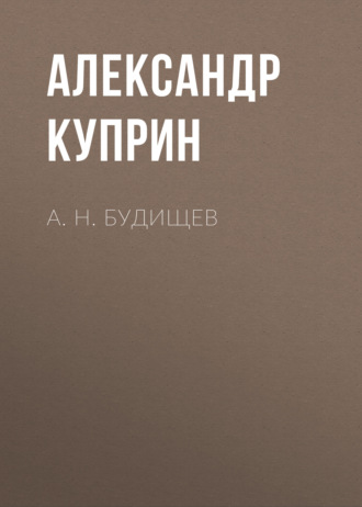 Обложка книги «А. Н. Будищев»