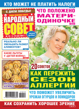 Обложка книги «Народный совет №19/2021»