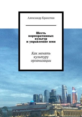 Александр Крахотин. Шесть корпоративных культур и управление ими. Как менять культуру организации