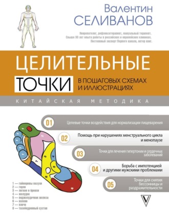 Обложка книги «Целительные точки в пошаговых схемах и иллюстрациях. Китайская методика»