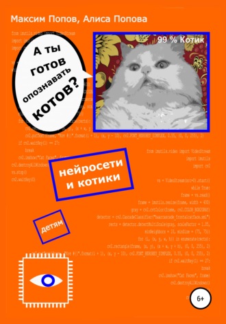 Обложка книги «А ты готов опознавать котов? Нейросети и котики – детям»