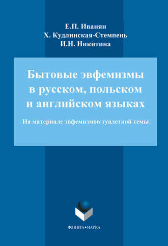 И. Н. Никитина. Бытовые эвфемизмы в русском, польском и английском языках (на материале эвфемизмов туалетной темы)