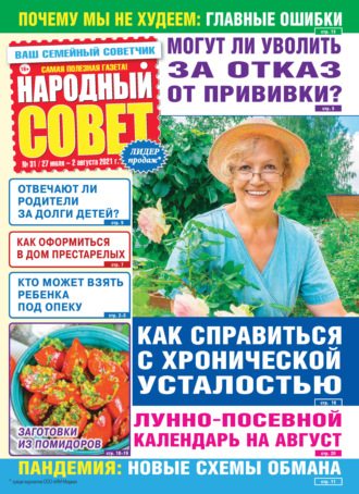 Обложка книги «Народный совет №31/2021»