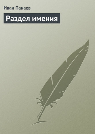 Иван Иванович Панаев. Раздел имения