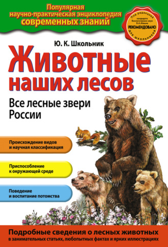 Обложка книги «Животные наших лесов. Все лесные звери России»