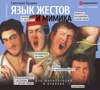 Обложка книги «Язык жестов и мимика. 13 ключей для манипуляций и влияния»