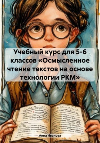 Обложка книги «Учебный курс для 5-6 классов «Осмысленное чтение текстов на основе технологии РКМ»»