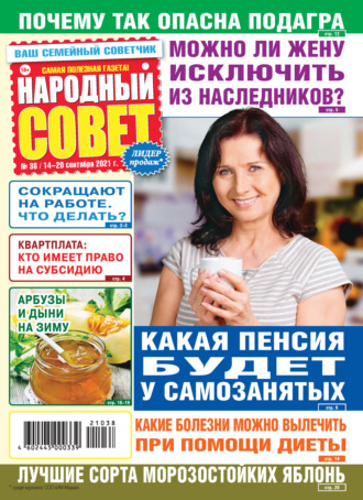 Обложка книги «Народный совет №38/2021»