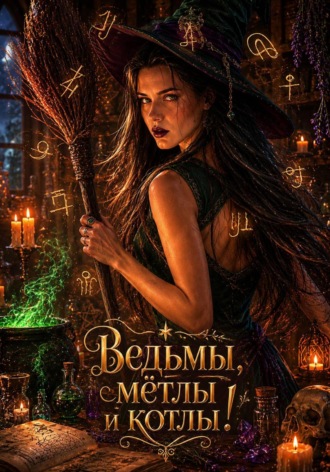 Обложка книги «Ведьмы, мётлы и котлы!»