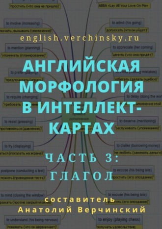Обложка книги «Английская морфология в интеллект-картах. Часть 3: глагол»